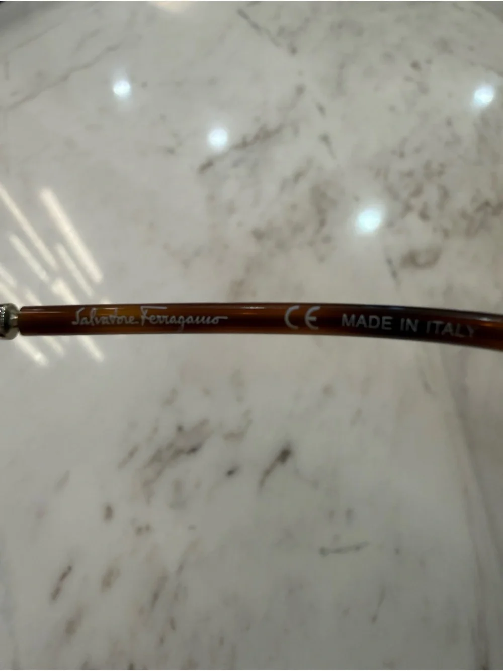 Salvatore Ferragamo Women's Tortoiseshell Cat-Eye Glasses with Gold Accent +1.5